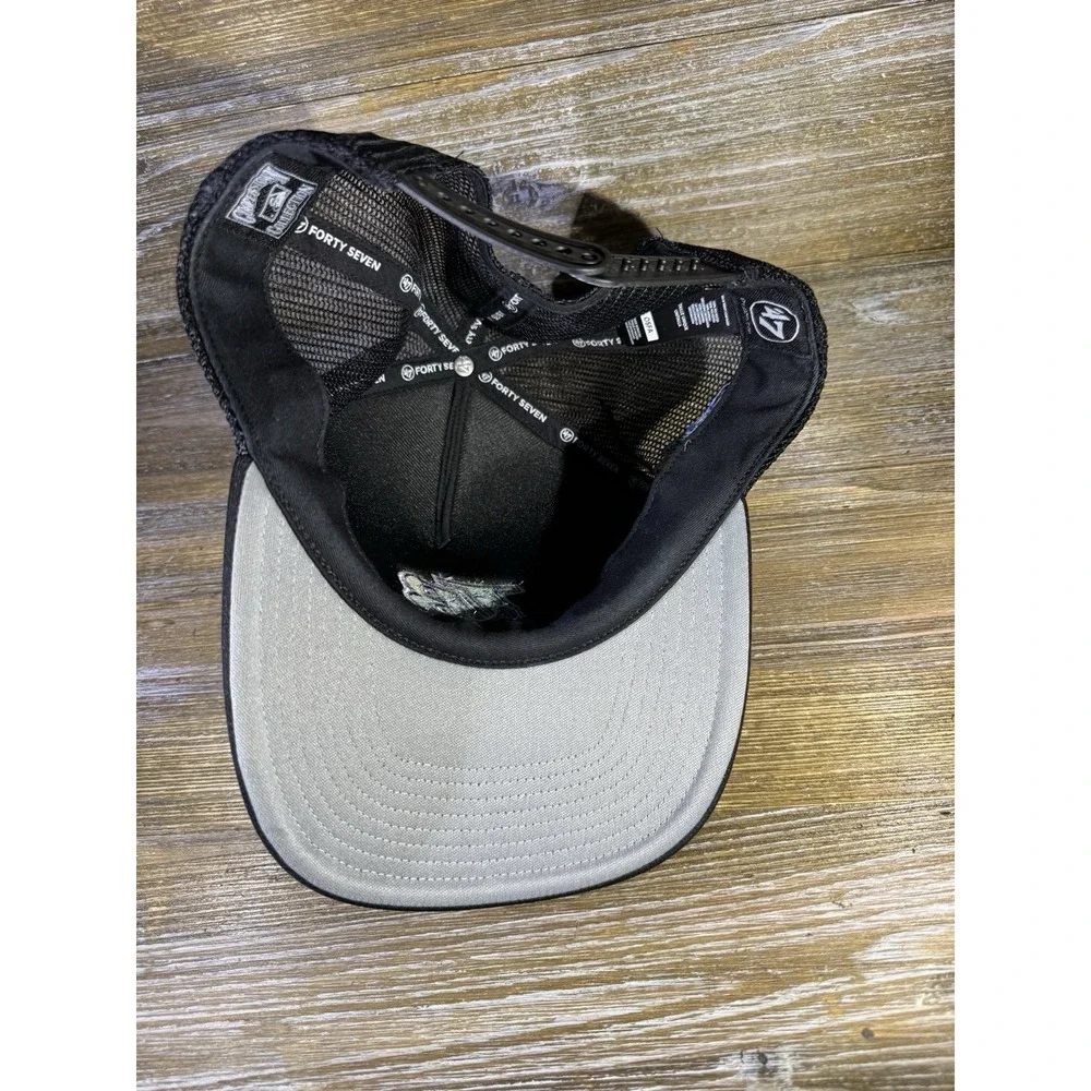 '47 Tampa Bay Devil Rays Inaugural Season SnapBack Black Baseball Trucker Hat